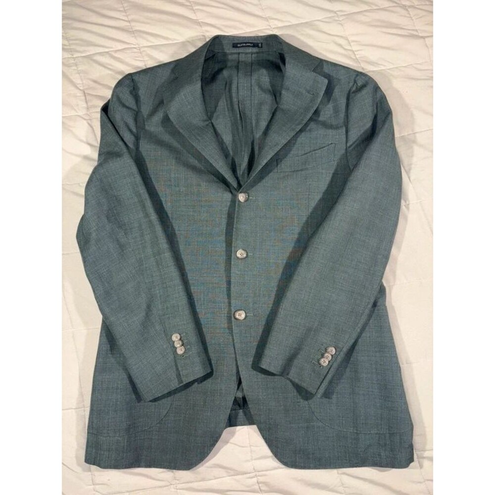 SuitSupply Sz 54R 44 US Silk Wool Linen LaSpalla